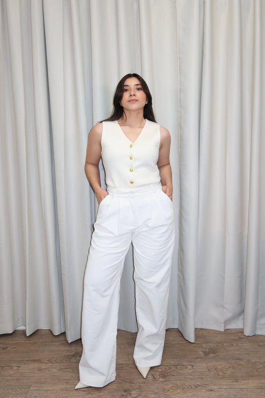 Corduroy Wide Pants image 0